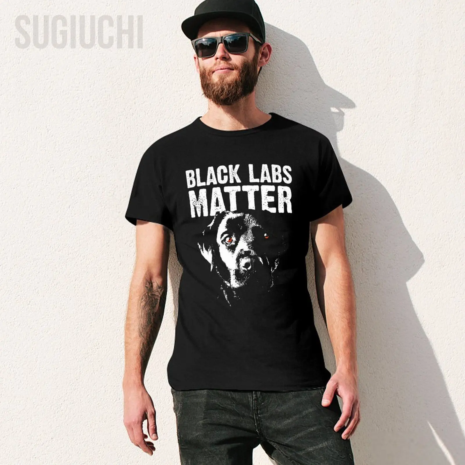 Men Labrador Retriever Black Labs Matter Service Animal Tshirt Tees O-neck T Shirts Women Boys 100% Cotton T-Shirt Unisex