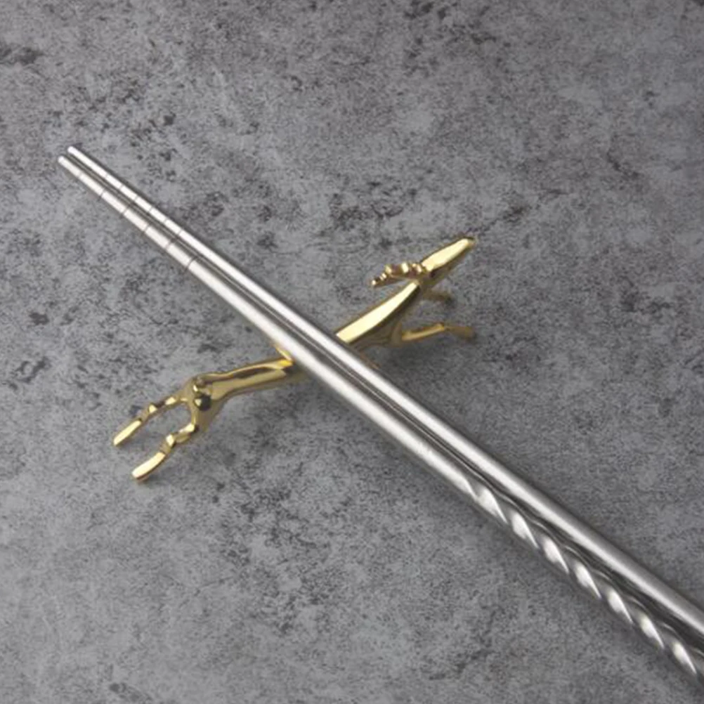 

Chopstick Holder Chopsticks Reusable Fork Stand Rack Stainless Steel