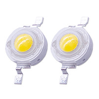 1W 3W DC3V 100pcs A Lot LED Copper Aluminum Headlamp 120lm 30mil Power Flasher LED Spotlight Downlight LED Bulb DIY