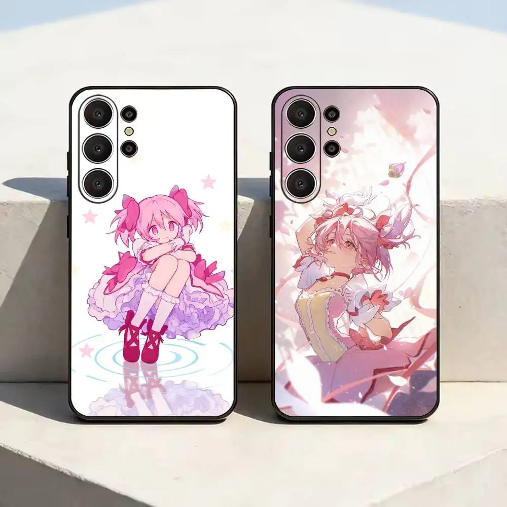Magical Girl Puella Magi Madoka Magica Black Soft Silicone Phone Case for Samsung Ultra S26, S24, S21, S22, S23, S30, Plus, Lite