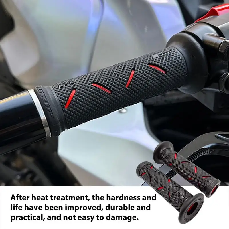 Handlebar Grips For Motorcycle Comfort Motorcycle Grips Universal Handlebar Cover Non-Slip Sleeve Rubber Brake Grips Anti