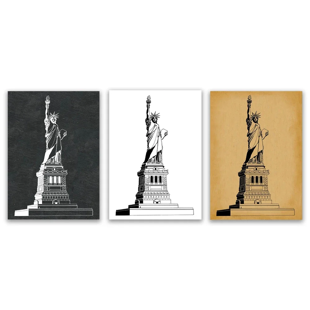 Estatua de la libertad de la Isla Ellis de Nueva York, derechos iguales, historia de los derechos civiles, profesor, Estatua de la libertad, póster de Francia