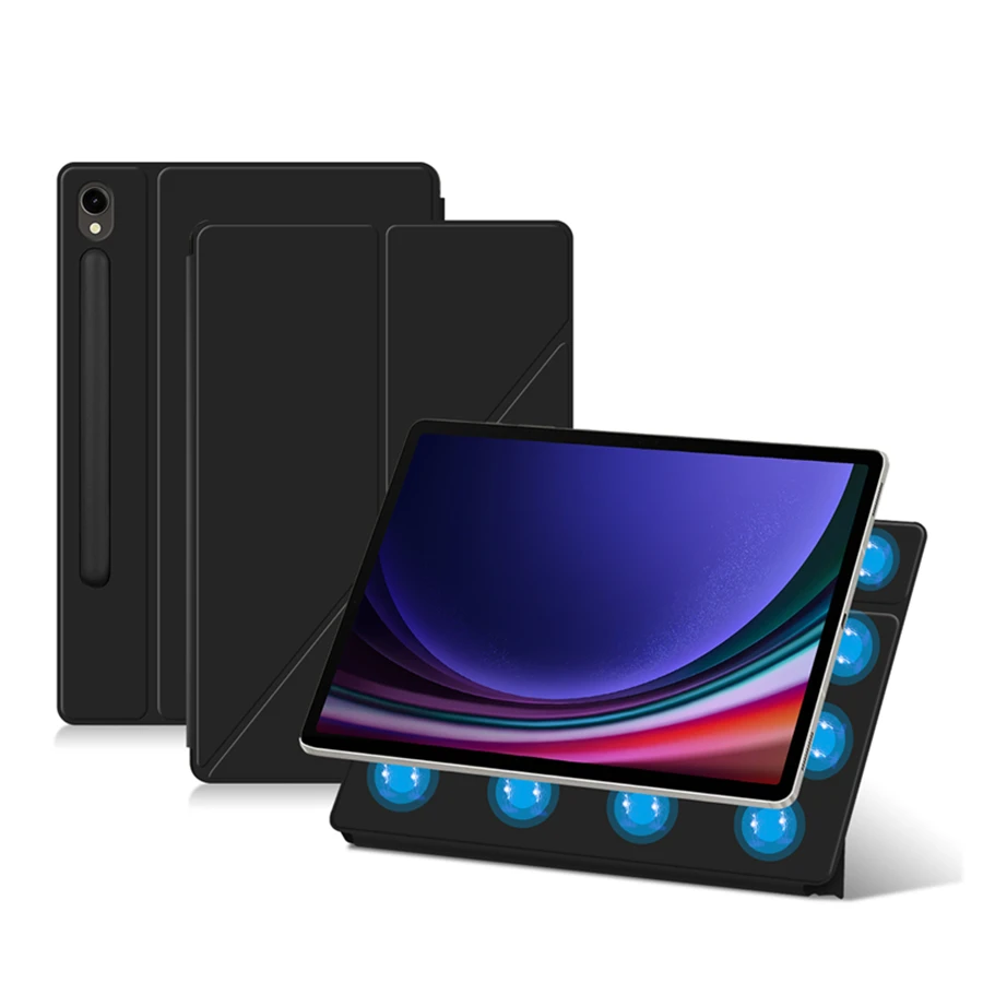 Magnetische Tablet-Abdeckung für Samsung Galaxy Tab S8 S9 Ultra 14,6 S7 S9 FE Plus 12,4 11 10,9 Zoll TB-X510 X516 X610 X616 Smart Case – Detail 30