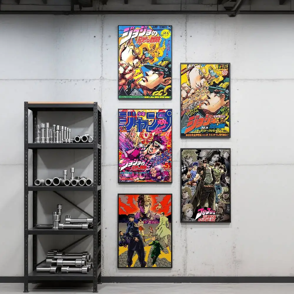 Anime JOJO Bizarre Adventure Retro Poster Art Print Anime Style Home Decor Ideal Gift Perfect Room Decor