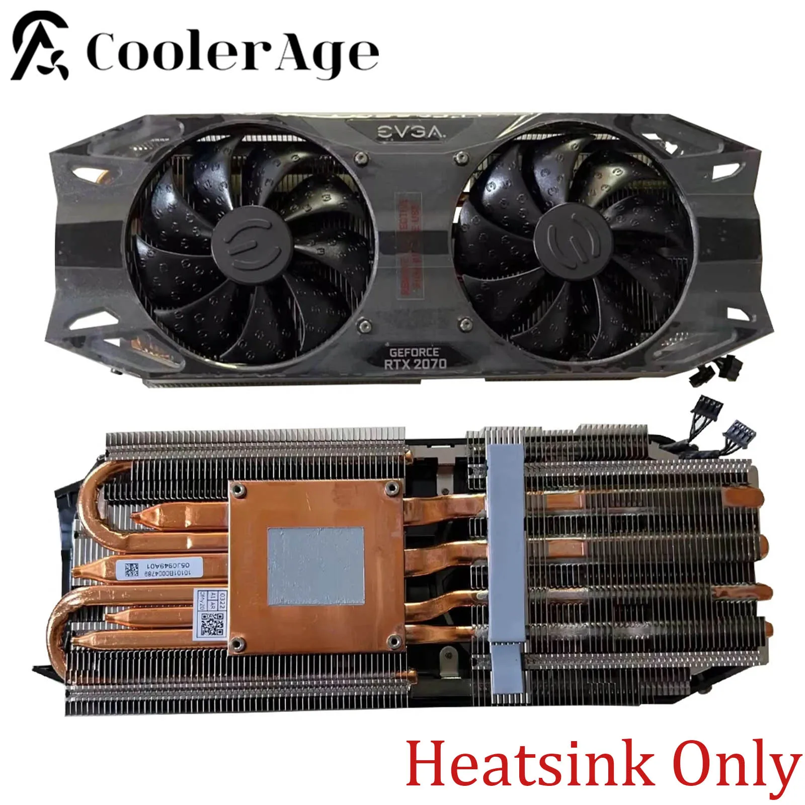 

For EVGA RTX 2070 SUPER 8GB Video Card Heatsink Original RTX2070 Graphics Card Replacement Heat Sink