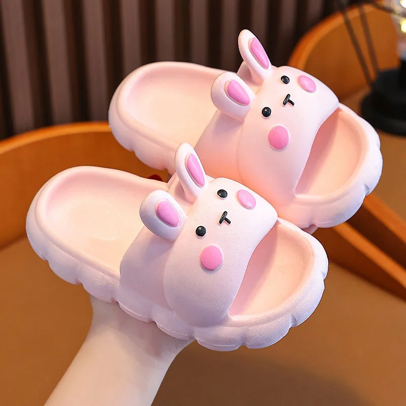 New Bunny Child pantofole Summer Cartoon Soft Sole comodi sandali antiscivolo Home bagno Beach Boy Girl Baby Sandals Casual