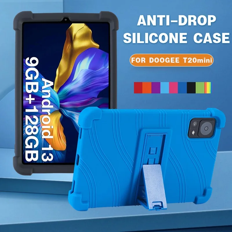 

Для DOOGEE T20 Mini 8,4-дюймовый планшет с подставкой T20 mini Pro, противоударный чехол, чехол для планшета, мягкая силиконовая подставка, защитный чехол