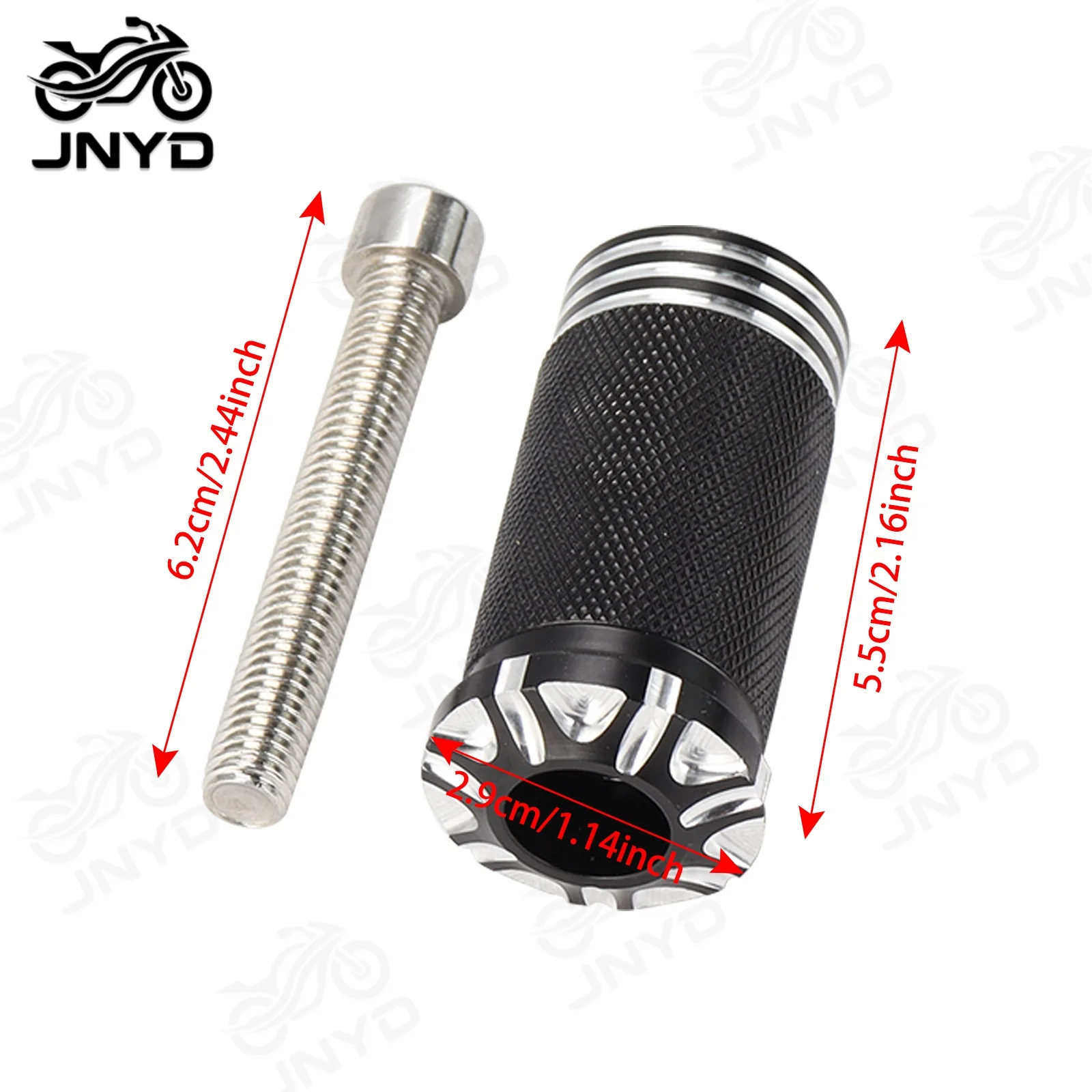 JNYD Motorcycle CNC Shifter Peg Gear Foot Peg Rest Pedal For Harley Touring Road King Dyna Fat Bob Breakout Softail Sportster