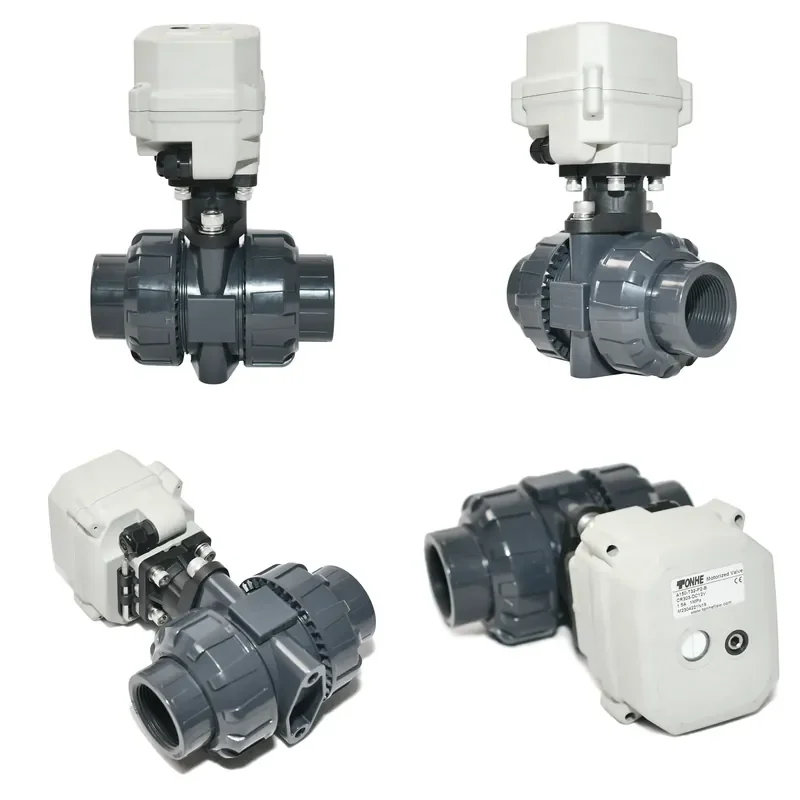 Small mini electric UPVC valve CR202 DC 12V 24V N/O normally open 2-way air electric two-second quick opening valve