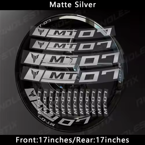 AnoleStix Reflective Motorcycle Wheel Sticker Hub Decal Rim Stripe Tape For YAMAHA MT-07 MT07 - Image 25
