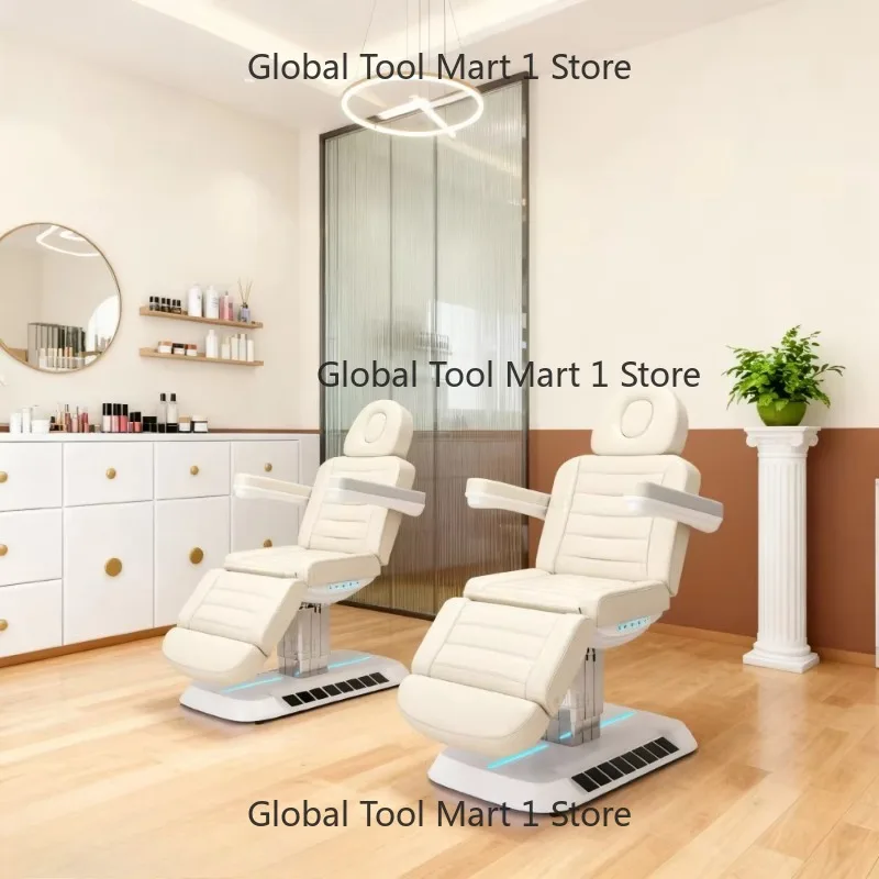 Lu-xury 3/4 Moto-rs Electric Lash Bed Wholes-ale Salon Furn-iture Cosm-etic Massa-ge Table for Beauty Salon Use