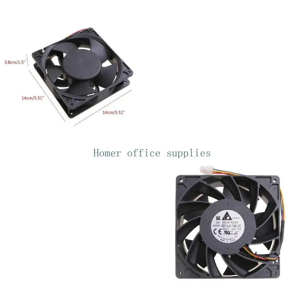 

K43B 14 см, 7000 об/мин, высокоскоростной охлаждающий вентилятор с воздушным потоком CFM для горнодобывающей промышленности