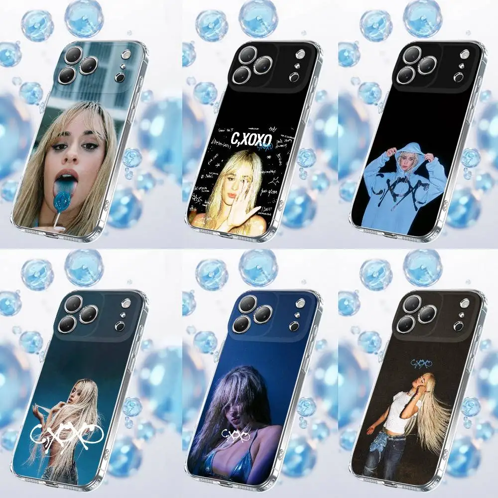 

C-Camila Cabello C XOXO Phone Case For iPhone 17,16,15,14,13,12,11,Plus,Pro,Max,Plus,E,Air,Mini Transparent Cover