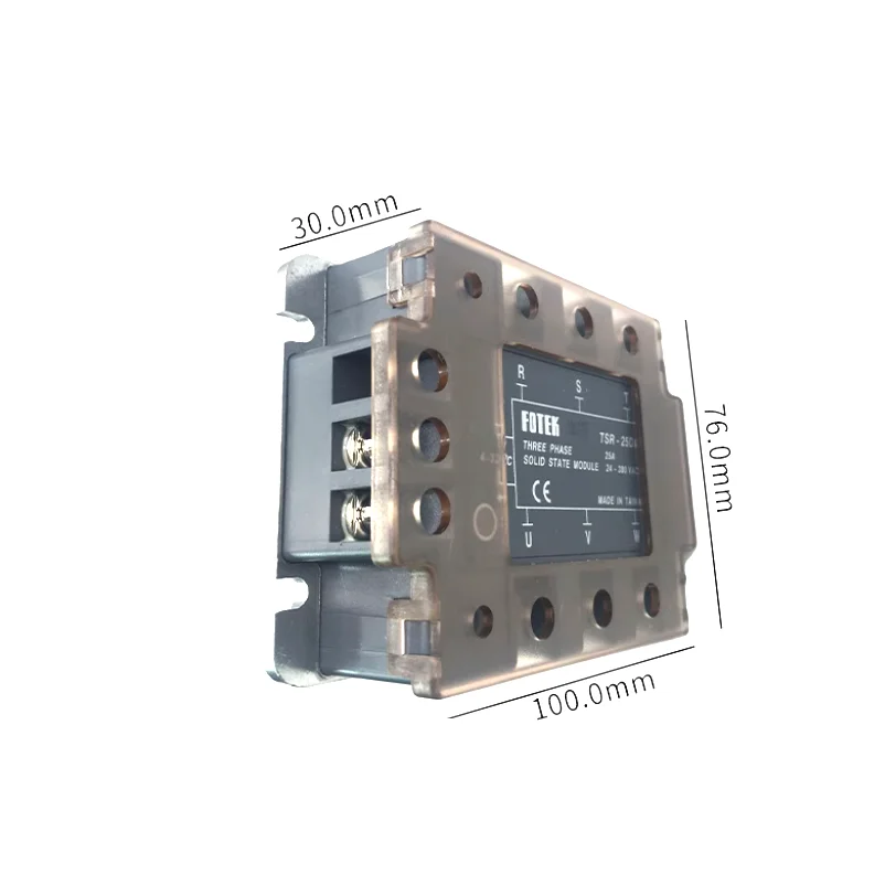 Fotek Three Phase DC to AC Noiseless Solid State Relay TSR-25DA