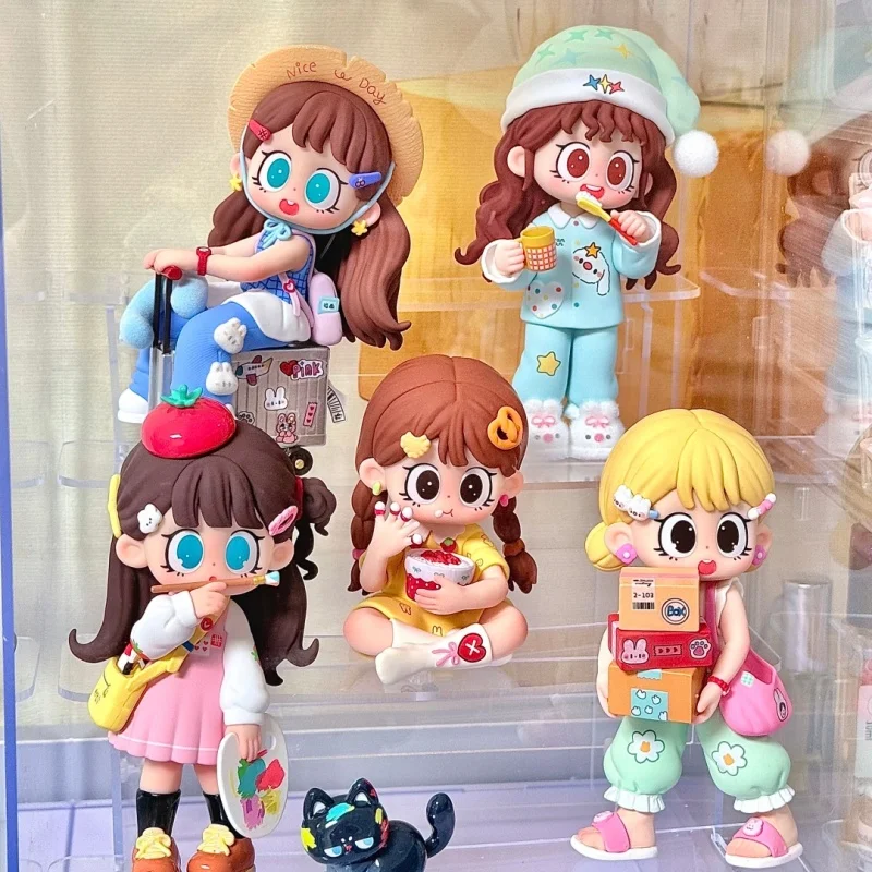 

New Milay Happy Recipe Series Blind Box Kawaii Anime Action Figure Dolls Tabletop Collective Secret Surprise Birthday Gifts