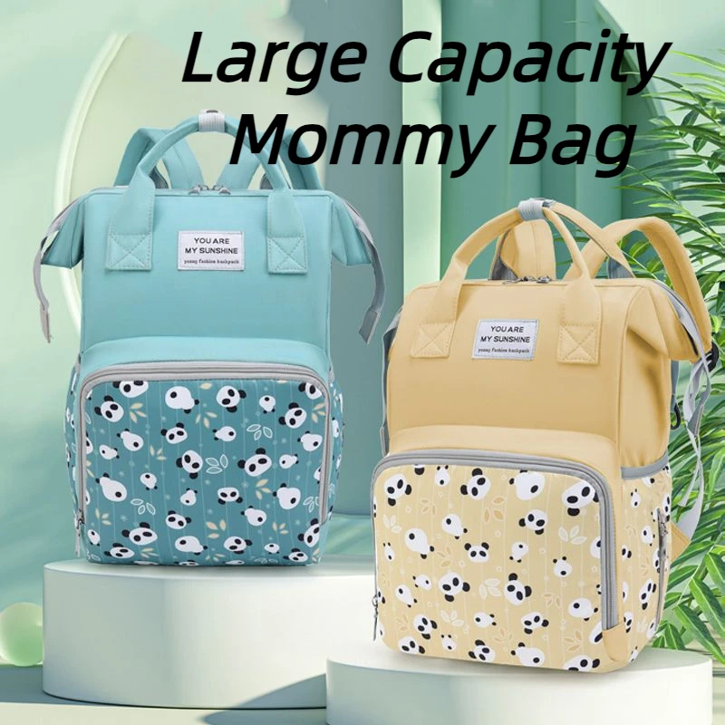 Fashionable Mommy Bag Multi Functional Waterproof Leisure Maternity and Child Bag Stylish Young Handheld Outing Large Capacity