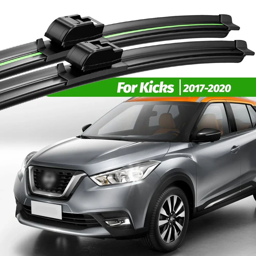 

For Nissan Kicks 2017-2020 2pcs Front Windshield Wiper Blades 2018 2019 Windscreen Window Accessories