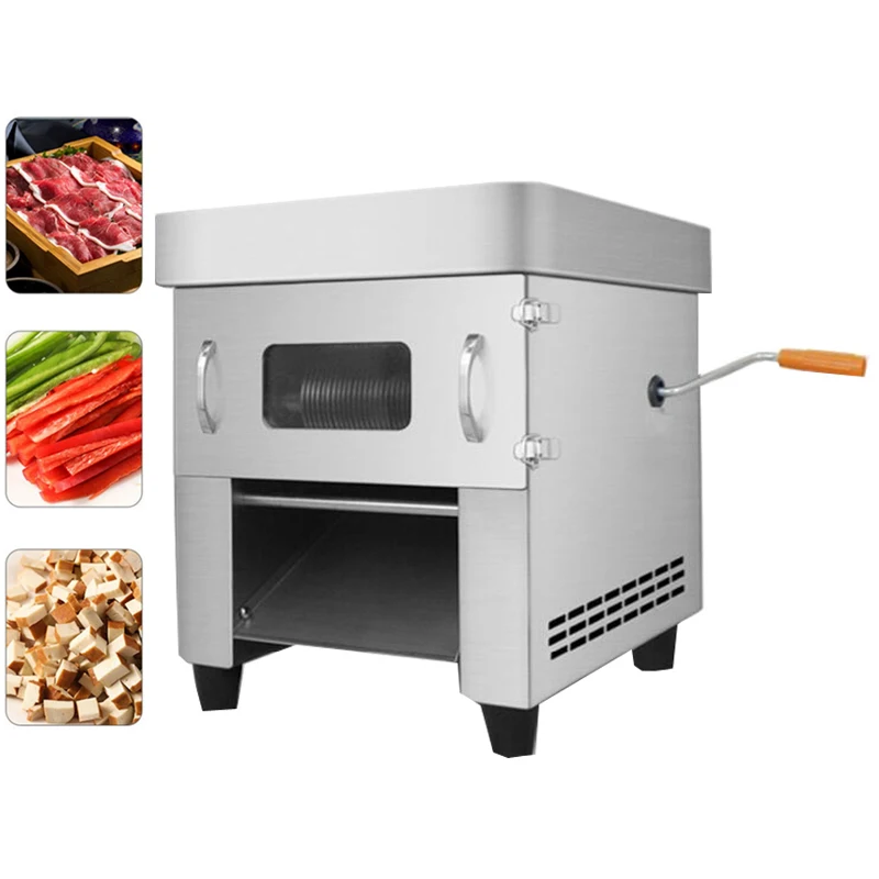 2025New Electric Meat Cutter Machine Pull-out Blade Shred Dicing Machine Commercial Vegetable Slicer Machine