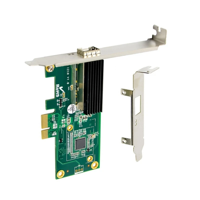 EP9660 Gigabit PCIe Networking Card With Slot Single Port Rj45 Optical Module Low Latency WGI210AS Chip For Industrial