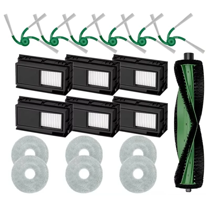 [B25B!】 19PCS Main Side Brush HEPA Filter Mop Cloth For Irobot