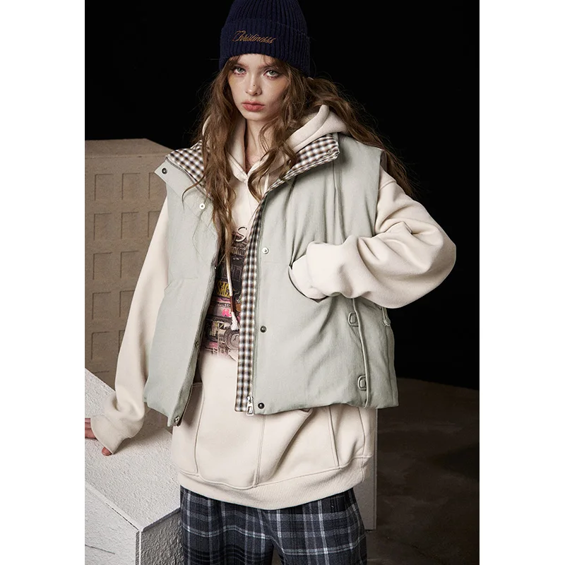 ELFSACK 2025 الشتاء الوافدين الجدد البوليستر طويل بلون انغلق مقنعين أسفل معطف للمرأة