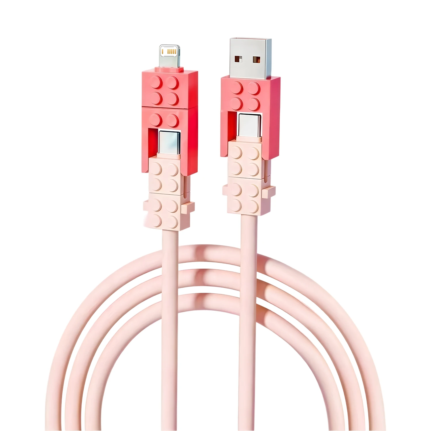 2026 Newest 4 In 1 USB Type C to Type C Cable for Huawei Colored Cable PD Fast Charging Data Cable for iPhone 18 17 16 15 Pro