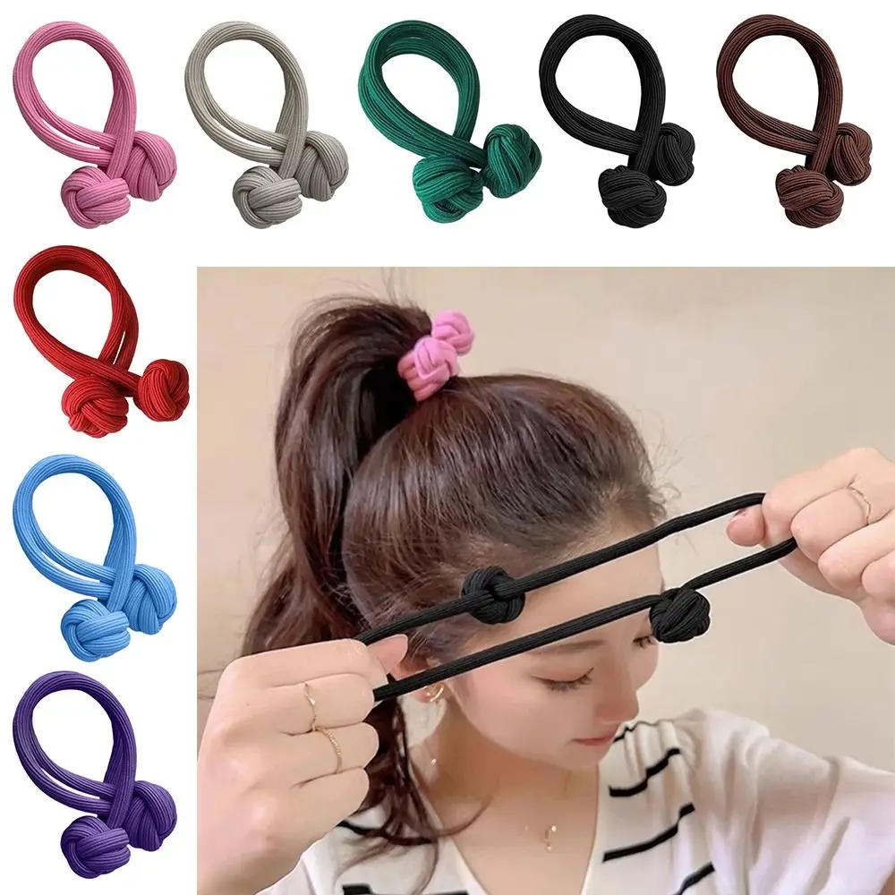 

Scrunchies High Ponytail Rubber Bands Knotted Hair Ropes Hair Tie Hair Band Durable Headdress Hair Loop Lady Girl Women