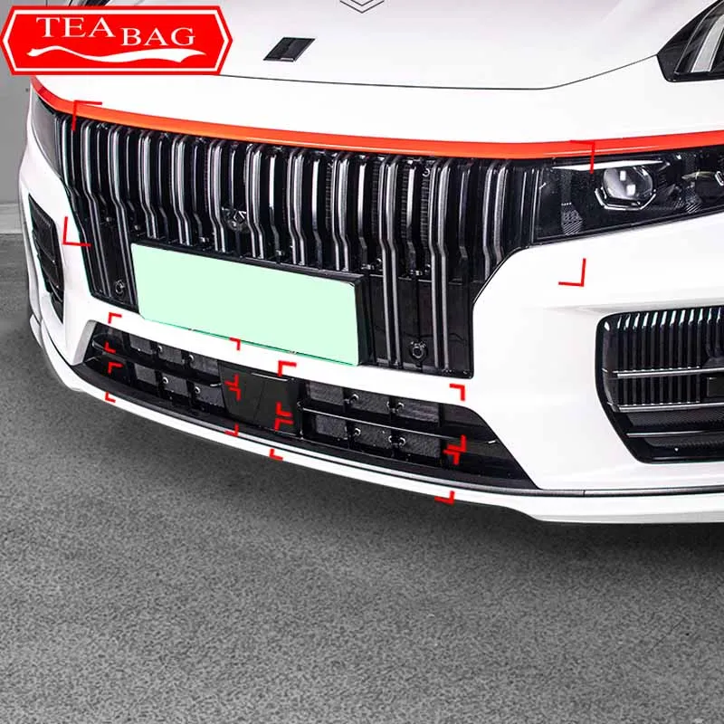 For Lynk & Co 09 2021-2024 Car Styling Front Grille Insect Proof Net Radiator Condenser Protective Cover Auto Accessories