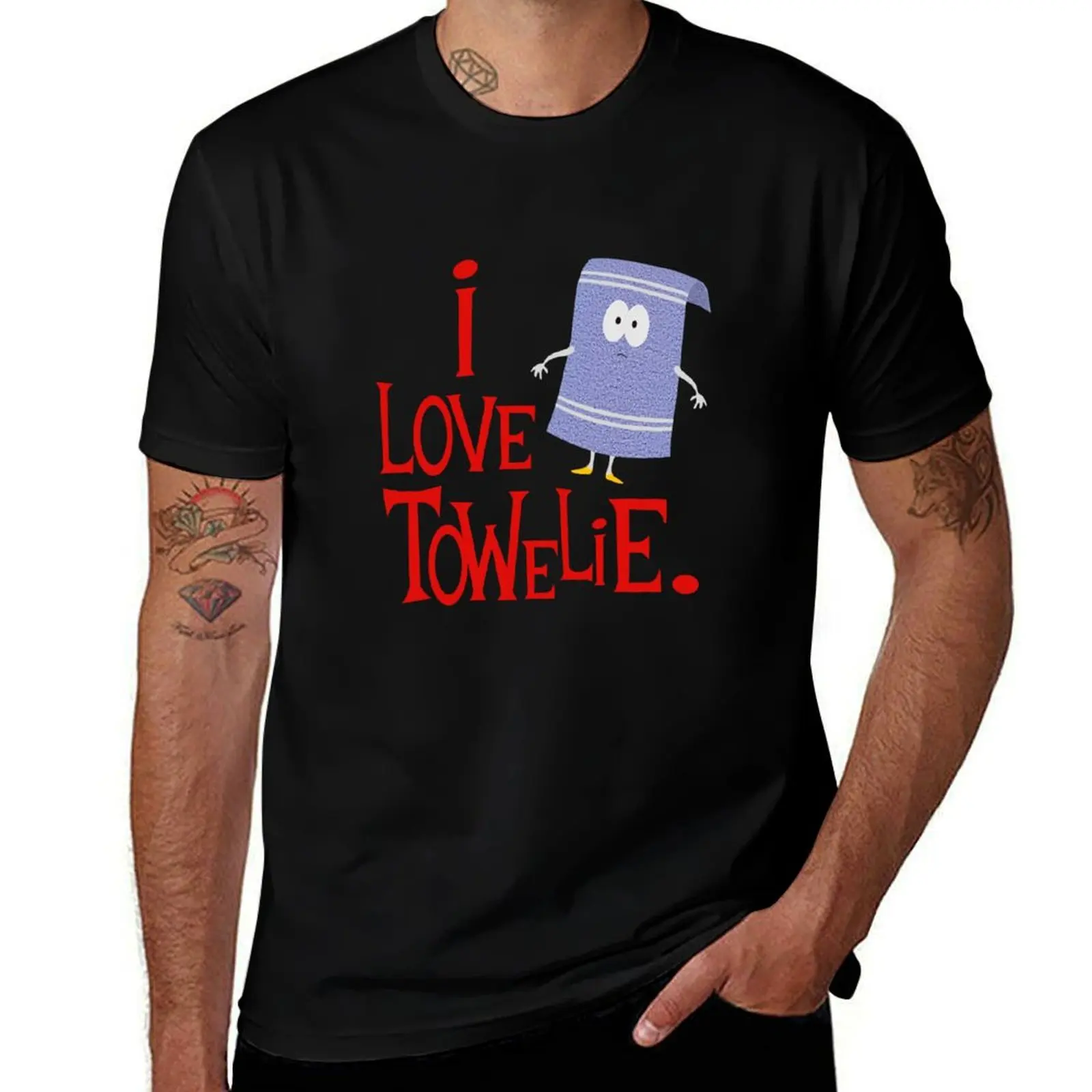 I love towelie T-Shirt Stylish Graphic Short Sleeve Top T-Shirt