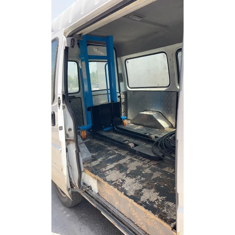 1Ton 1.6M 1.3M الذاتي تحميل رافعة شوكية الهيدروليكية الكهربائية البليت مكدس دليل رفع شاحنة مستودع المعدات اللوجستية #5