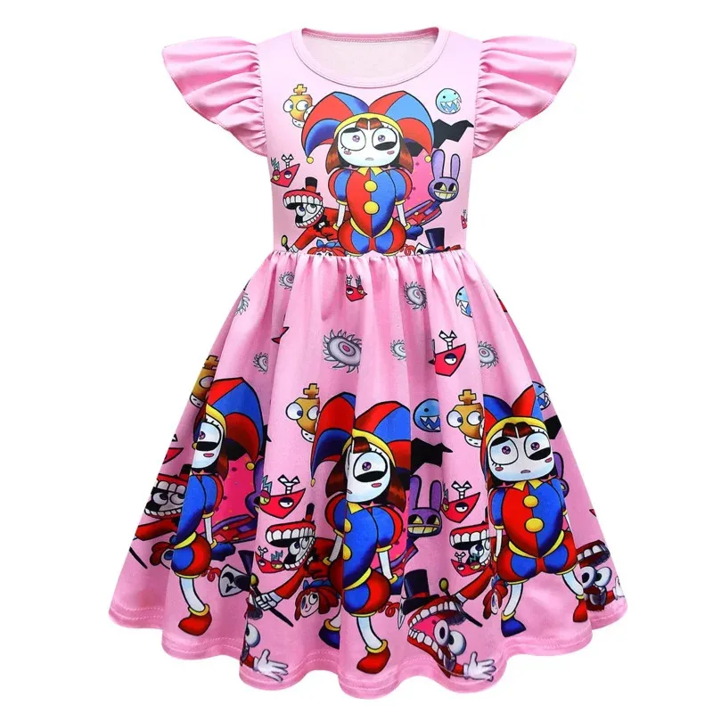 Disfraz de Cosplay para niños, ropa para niñas de circo Digital increíble, vestido para niñas, ropa de cumpleaños, disfraz de rol de Halloween