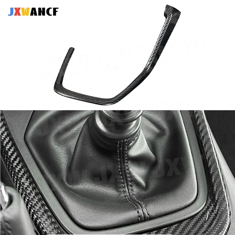 

JXWANCF для Toyota Subaru BRZ 86 2022 + настоящее углеродное волокно, центральная консоль автомобиля, крышка шестерни с левым рулем