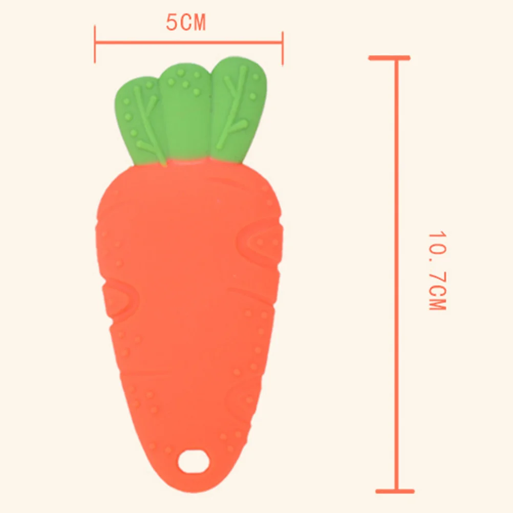 3 قطعة الطفل سيليكون التسنين الخضار تصميم مضغ العض تدليك الأسنان الرضع استرضاء الفجل التنمية المبكرة آمنة دائم