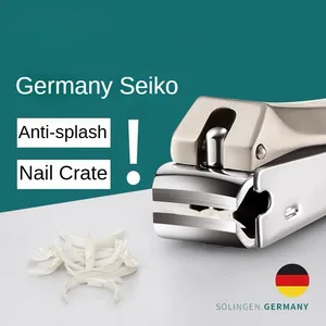 Peygamber devesi Makası Ligi-anti-sıçrama tırnak makası yüksek karbonlu çelik tırnak Makası manikür aracı pedikür makası eğik Erkeksi bir şekilde uyarlanmış kumaş için en iyi 10 satış-no. 9
