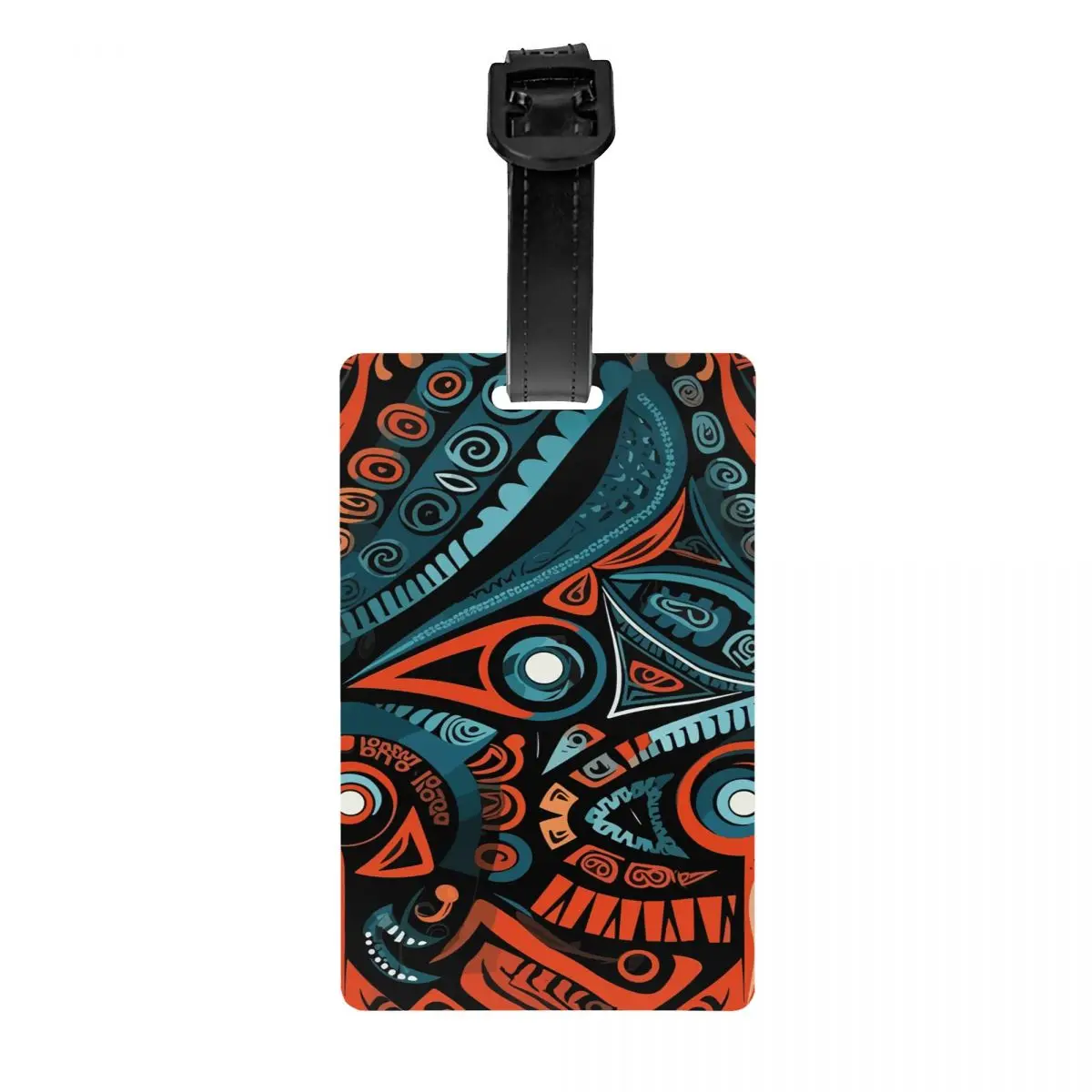 

Maori Culture Pattern Luggage Tag for Travel Suitcase Privacy Cover Name ID Card