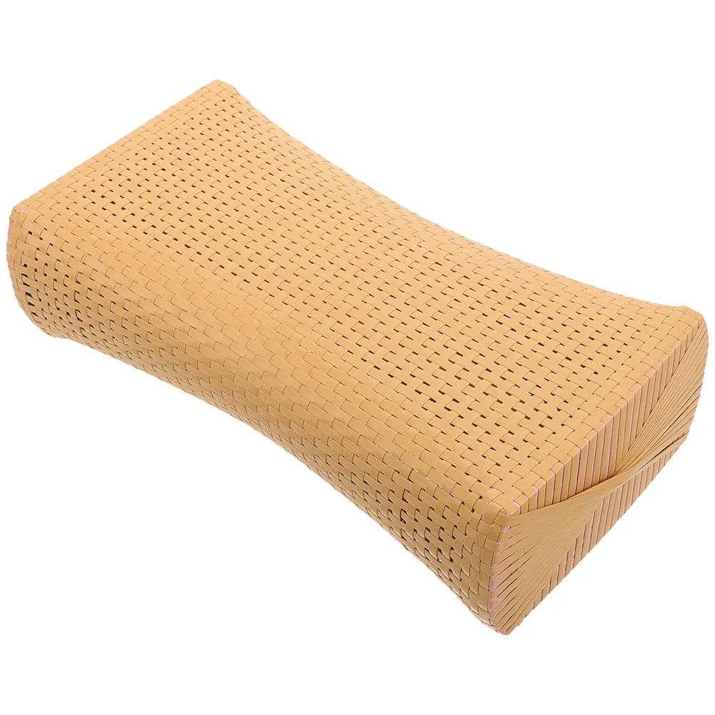 Simulated Rattan Sauna Neck Rest Pillow Breathable Lightweight Headrest for Steam Room Spa Gym Bath Neck Support Pillow