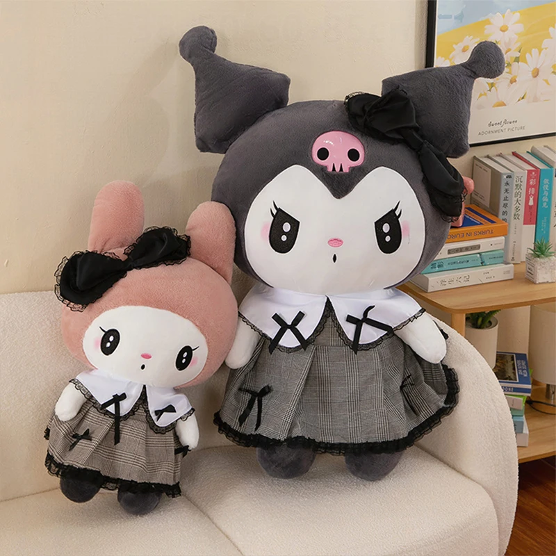 

Kawaii Black Kuromi плюшевая игрушка, большая мягкая кукла My Melody, подушка для детей, подарок на день рождения, Рождество, милые девушки, подарок от торгового торгу