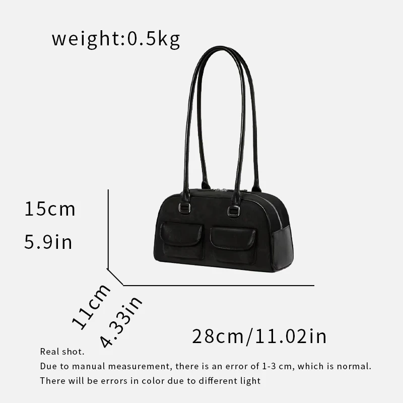 

Baguette Bowling Women's Bog Bag Korean Luxury Design Pillow Bag Wallet 2024 Spring Fashion Trend Handbag Coin Purse satnd