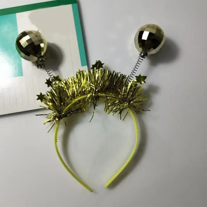 New Year Party Props Tinsel Hair Hoop Cosplay Stage New Year Christmas 964A