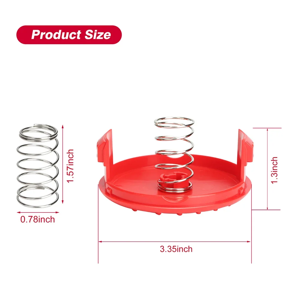 Efficient Spool Replacement With Snap In Place Spool Cap For WEEDWACKER String Trimmers CMCST910 CMZST0803