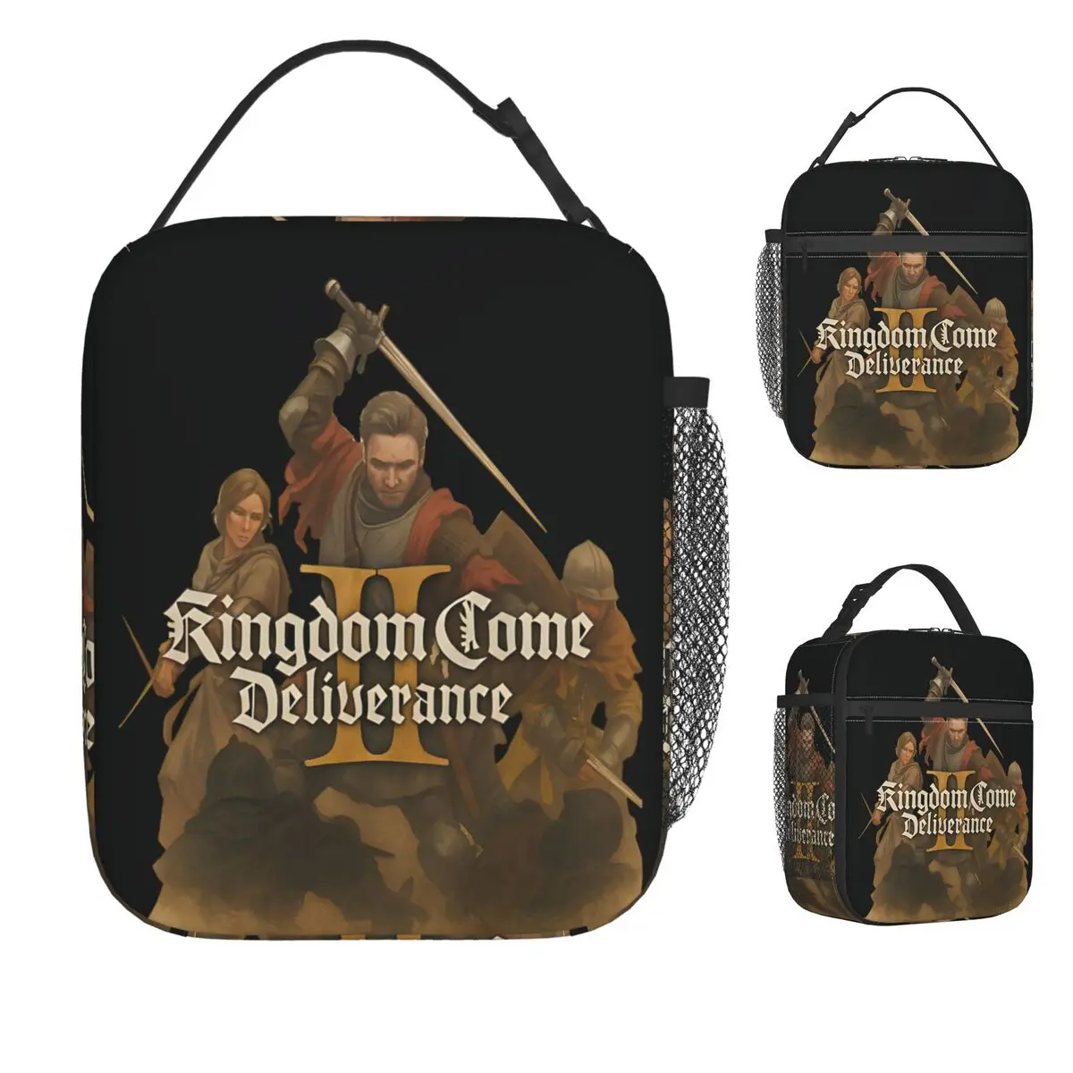 

Kingdom Come Deliverance Game Lunch Bag Funny Lunch Box For Child Picnic Portable Cooler Bag Custom Thermal Lunch Bags
