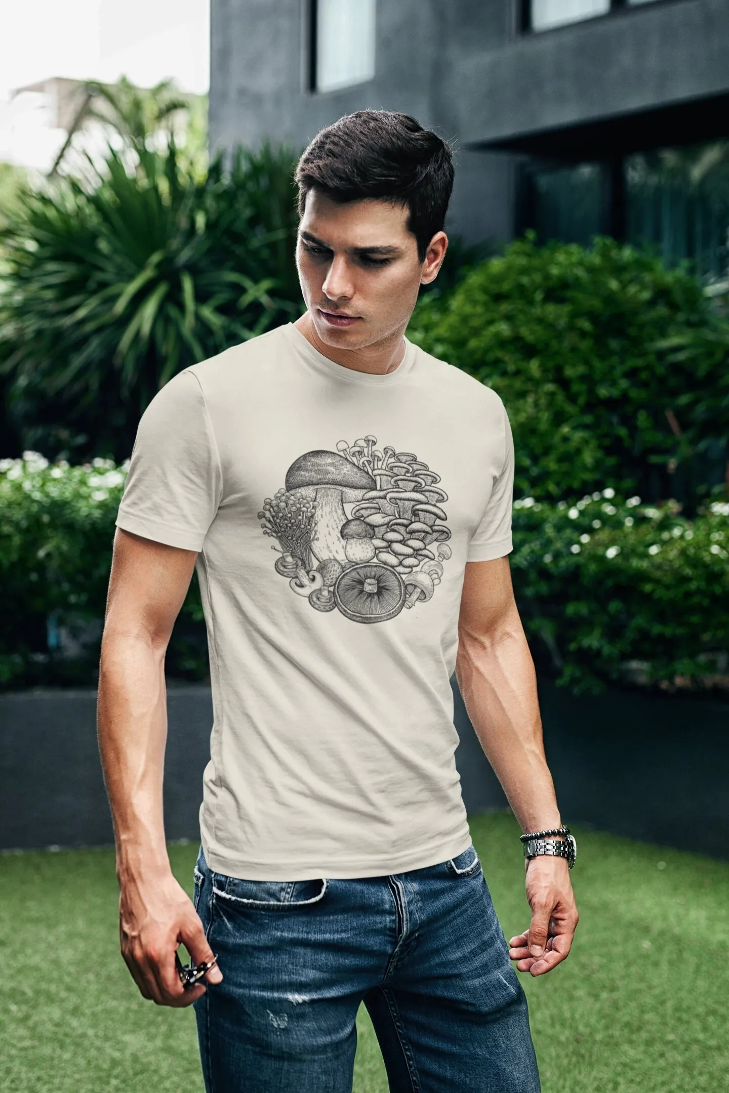 Mushroom T Shirt For Men Magic s Botanical Hippe Cottagecore Foodie Fungi