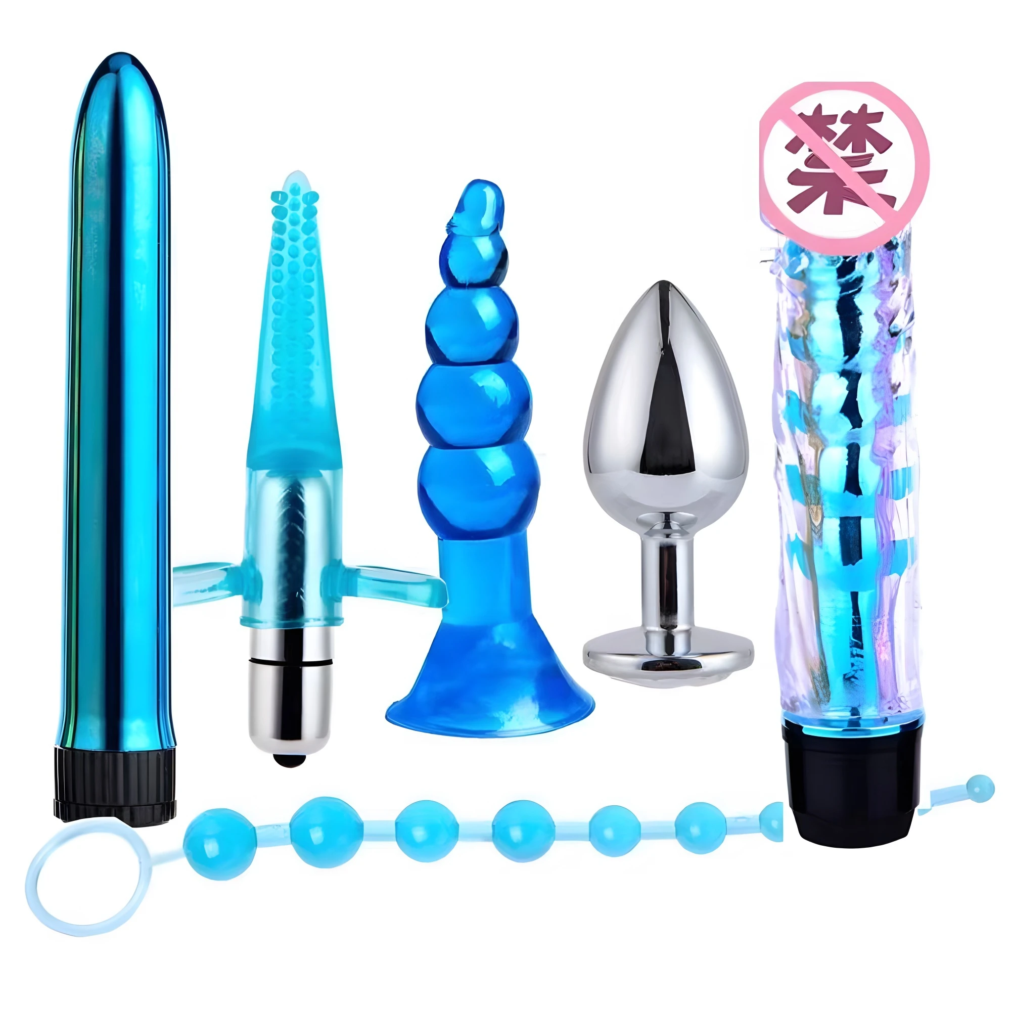 

6Pcs/Set Safe Silicone Butt Plug Dildo Masturbation Anal Plug Vaginal Plug Sex Toys For Woman Men Anal Dilator Toys for Gay