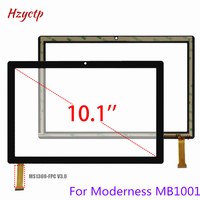 10.1 inch P/N MS1369-FPC V2.0 V3.0 Black Tablet PC Capacitive Touch Screen Digitizer Sensor External Glass Panel MB1001 KT1006