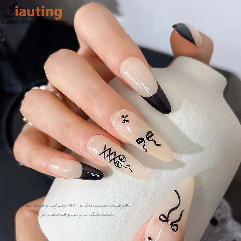 1 Sheet Bowknot&Ribbon Nail Stickers Kawaii Bow Tie Self-Adhesive Nail Art Decals DIY Manicure Decor Bowknots Sticker