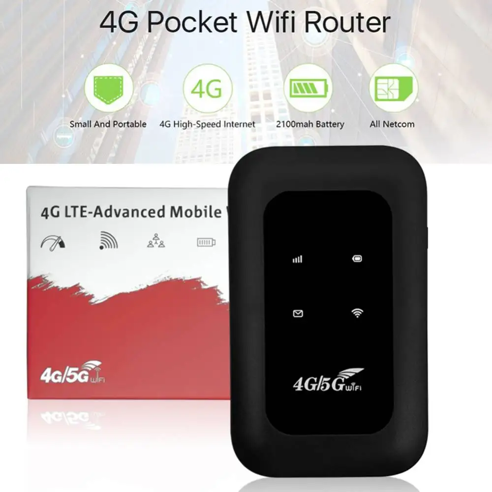 

Портативный маршрутизатор 4G LTE, маршрутизатор Wi-Fi, беспроводной сетевой расширитель, слот для SIM-карты, USB-модем, карманная точка доступа, 150 Мбит/с, мобильный Wi-Fi-маршрутизатор