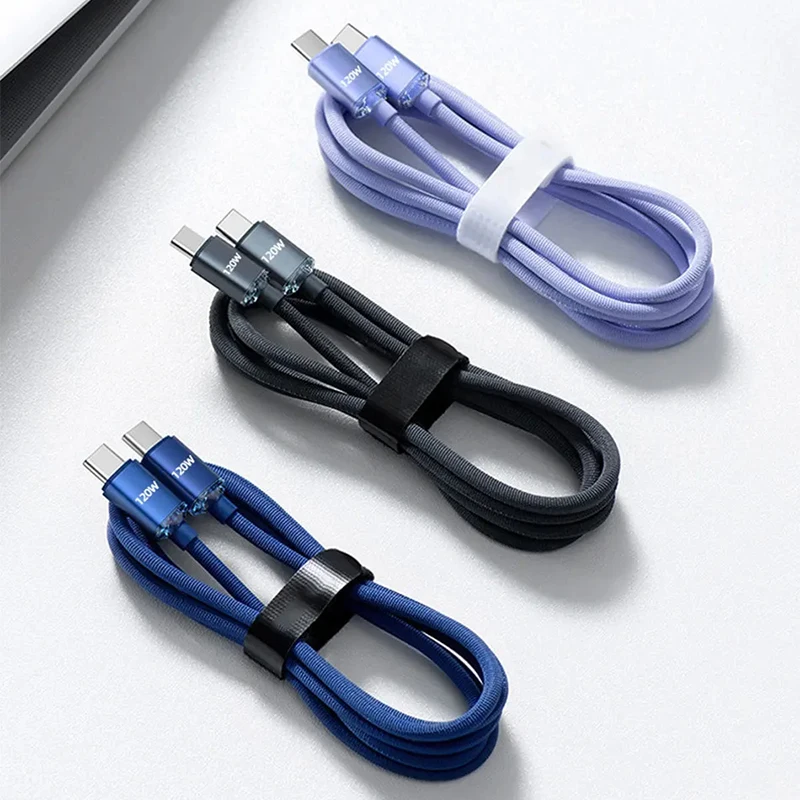 120W PD USB C Cable Super Fast Charger Cord Type C to Type C Cable 6A Phone Charger For iPhone 15 Pro Max Samsung Huawei Data Co