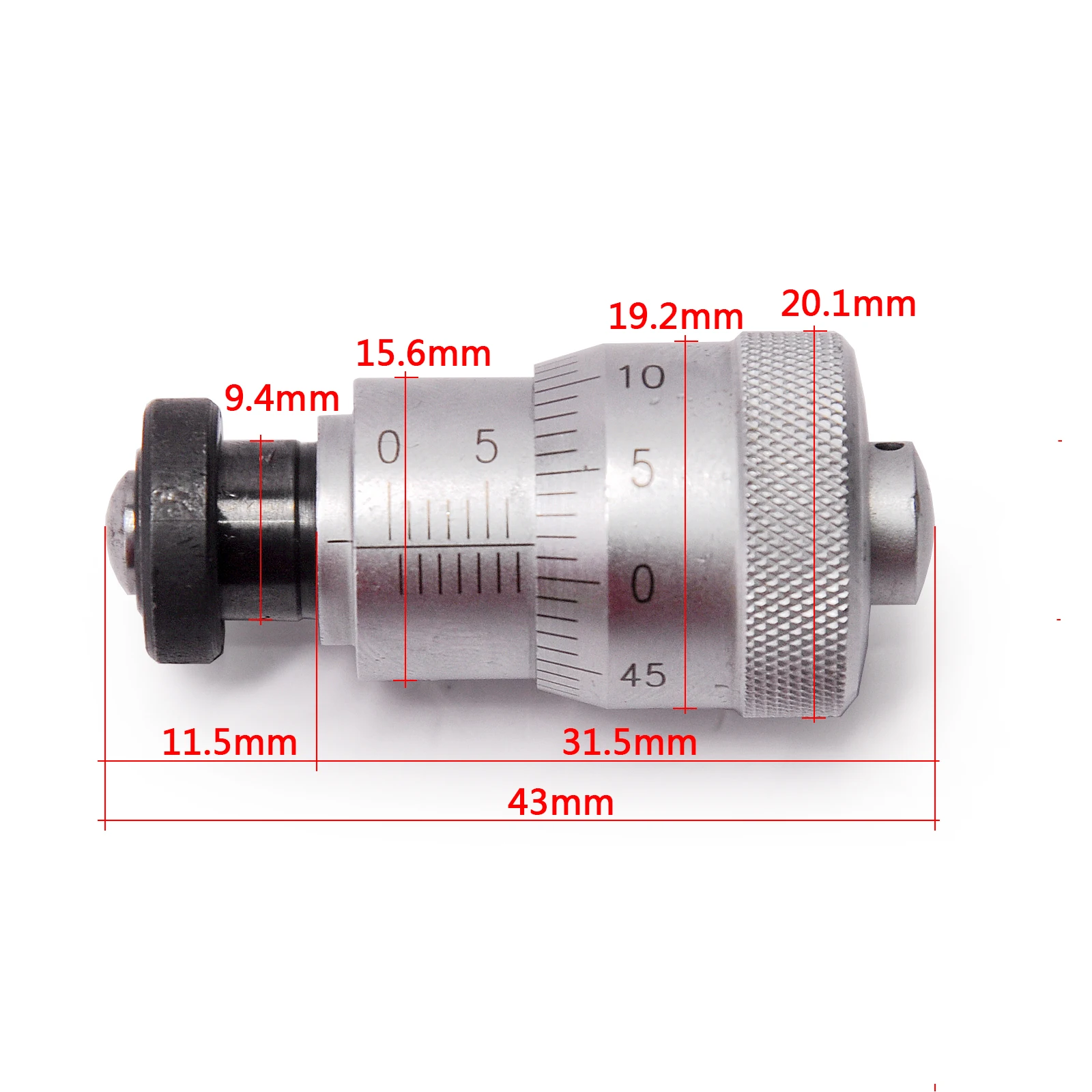 Mitutoyo Sanfeng Manual Precision Fine-tuning Micrometer Total Length Of About 43mm Micrometer Head 0-6mm Platform