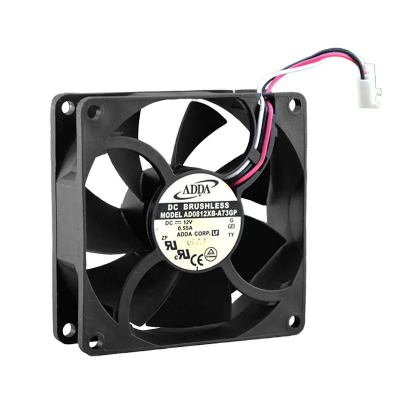 

ОРИГИНАЛЬНЫЙ AD0812XB-A73GP 12 В 0,55 А 8025 80*80*25 мм НОВЫЙ охлаждающий вентилятор-радиатор