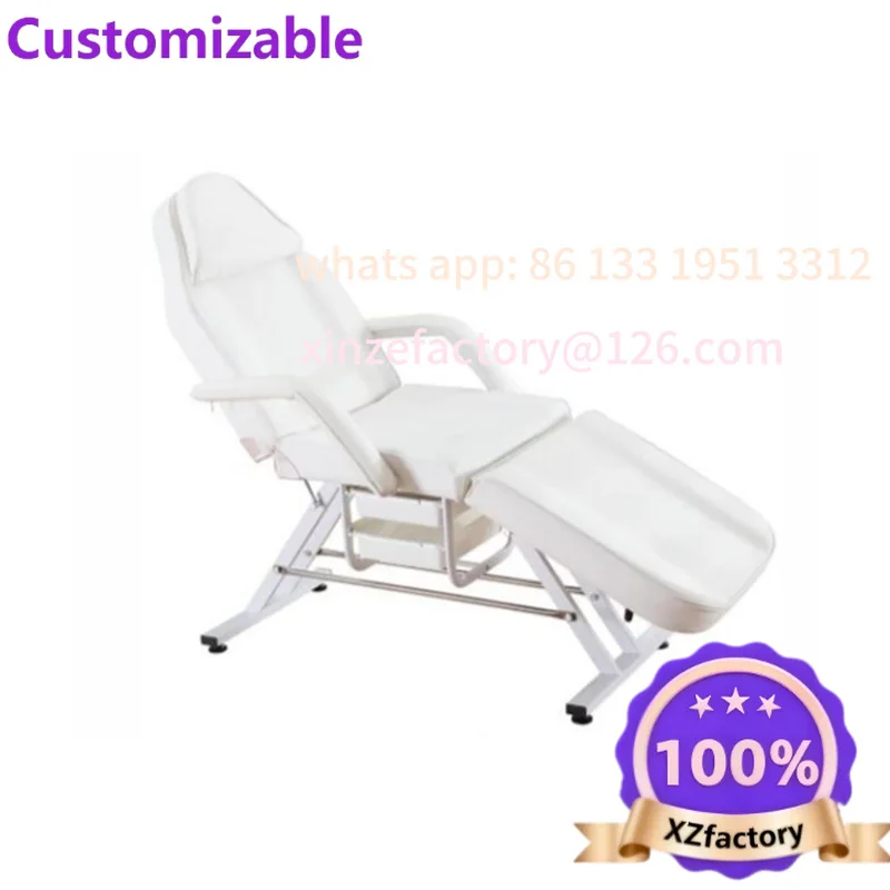 Customizable micro plastic injection folding beauty bed beauty salon special foot washing massage physiotherapy tattoo bed